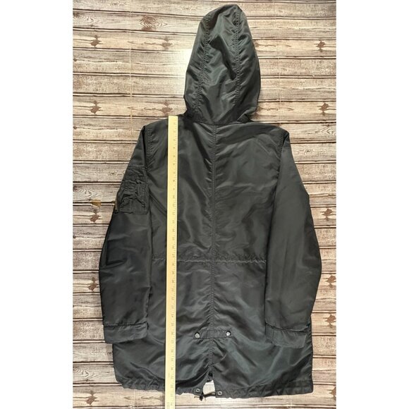 Alpha Industries Flight Jacket Black Nylon Lightweight sz L color black NWOT - Picture 2 of 12